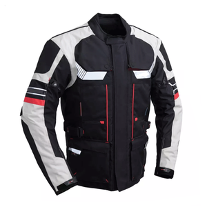 Touring impermeable negro textil motocicleta chaqueta Adventure Tour certificado CE protectores textil moto chaqueta para hombres - Product Image 3