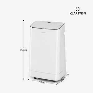 เครื่องปรับอากาศแบบพกพา 12000 BTU สำหรับบ้าน 3 in 1 ระบบทำความเย็น ลดความชื้น พัดลม ประหยัดพลังงาน ระดับ A ใช้สารทำความเย็น R290 สำหรับห้องขนาด 20-35 ตร.ม. ระดับเสียง 52 เดซิเบล สีขาว - Product Image 6