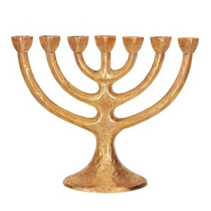 Bougeoir Menorah 9 Branches Finition Argentée Hanukkiah Menorah Décorative En Aluminium Pour Hanukkah Décoration de La Maison - Product Image 3