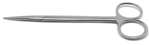 Ciseaux chirurgicaux en acier inoxydable Ciseaux de pansement Instruments chirurgicaux droits pointus/arrondis de 145mm - Product Image 6
