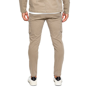 Derniers pantalons cargo pour hommes en toile légère, tricotés sur mesure, teints en pièce, respirants, écologiques, vente en gros à bas prix - Product Image 5