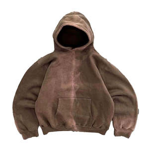 Sudadera con Capucha Estilo Vintage Personalizada, 100% Algodón Grueso, Lavada al Ácido, Desgastada, 500 g/m², para Hombre - Product Image 3