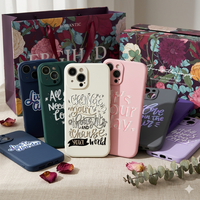 Coque de téléphone en TPU souple couleur unie pour iPhone 17 Pro Max 16 15, impression florale personnalisée, vente en gros, étui en silicone liquide