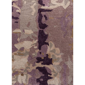 พรมขนสัตว์และวิสโคสทอมือลายไอวอรี่ รุ่นเจเนซิส ขนาด 9x12 ฟุต รูปทรงสี่เหลี่ยมผืนผ้า ลายแบบนามธรรม สำหรับห้องนอน ทางเดิน หรือห้องนั่งเล่น รุ่น TNQ-4306 - Product Image 3