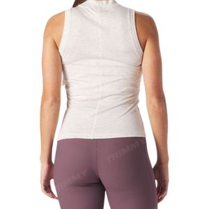 Haut court en coton personnalisé pour femmes, vêtements de sport actifs, débardeurs en jersey uni à impression décontractée, vente en gros pour l'été, hiver, entraînement, yoga - Product Image 3