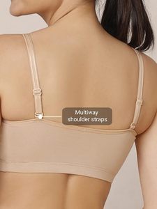 Soutien-gorge rembourré 100% coton couleur nude sur mesure meilleur prix d'usine Bangladesh - Product Image 4