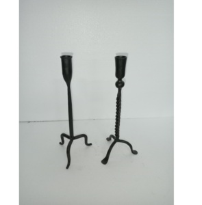 Iron Flameless Candlestick Holder <b>Black</b> Nordic Style Christmas Home Decor Handmade Durable - Product Image 3
