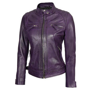 Quality Price Premium Quality Custom Design Adult Size <b>Women</b> Genuine Leather <b>Jacket</b> Custom Ladies Leather <b>Jacket</b> <b>For</b> <b>Women</b> - Product Image 2