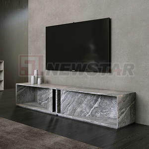 <span class=keywords><strong>Table</strong></span> en marbre gris décoration maison <span class=keywords><strong>table</strong></span> tv pour salon tables consoles de luxe - Product Image 4
