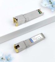 Módulo SFP+ de Cobre 10GBase-T de 100M, Transceptor RJ45 10Gbase-T con 0-70 ° Temperatura Comercial C