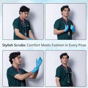 Cómodo Material suave Fácil de usar Traje médico de hospital Precio con descuento hecho a medida Traje de fregado unisex para unisex - Product Image 6