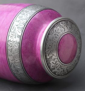 Adult Cremation Urns for Male/Female Funeral Urn for Human Ashes Decorative Urns for Ashes <b>Large</b> <b>Keepsake</b> <b>Box</b> (Royal Pink) - Product Image 4