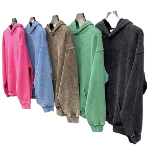 เสื้อฮู้ดผ้าเกล็ดปลาแบบสวมหัวสำหรับผู้ชายเสื้อฮู้ดแบบสวมหัวพิมพ์ลายกรดซักโลโก้ได้อย่างรวดเร็วและบริการดี - Product Image 1