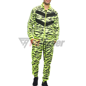 Nuevo diseño 2024 poliéster hombres chándales EE. UU. tamaño pulóver Flare pantalones de chándal Full Zip Hoodie OEM secado rápido y transpirable - Product Image 2
