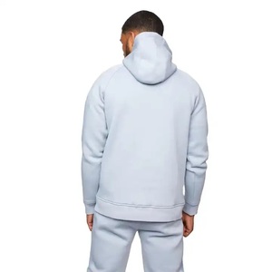 Ensemble de survêtement sportif 2 pièces pour homme de qualité supérieure, avec bande latérale contrastée, haut à fermeture éclair 1/4, jogging décontracté, tenue de sport pour le printemps - Product Image 5