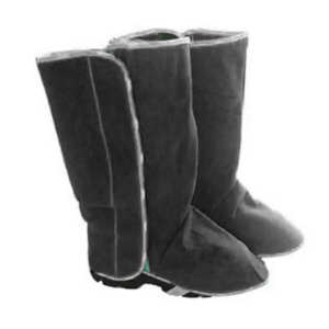 Cuir de vachette fendu Protection professionnelle protège-jambes guêtres usage industriel ignifuge soudage de Construction robuste - Product Image 6