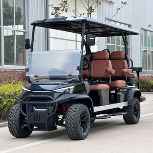 Carrito de golf eléctrico de lujo asequible de 4 plazas con batería de largo alcance, asientos de cuero premium y conducción silenciosa, el mejor profesional. - Product Image 2