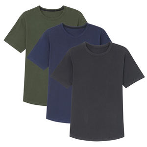 Camiseta de Cuello Redondo para Hombre, Camisetas de Manga Corta, Camiseta de Verano, Camiseta de Algodón Orgánico, Camiseta con Cuello Redondo - Product Image 2