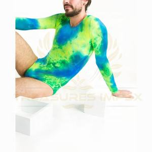 Justaucorps à manches longues pour homme, col rond, respirant, couleurs personnalisées, marque privée pour impression sérigraphique sur polyester, logo personnalisé - Product Image 2