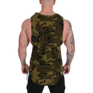 Qualité supérieure Fitness sans manches entraînement Gym porter des maillots vêtements musculation gilet Muscle Fit maillots pour hommes - Product Image 3