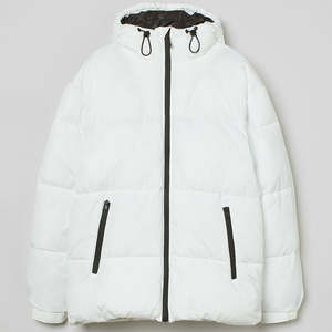 Custom Wholesale Oversize Lightweight Outdoor Canvas Zipper Puffer Jacket <b>Men</b> Waterproof Hooded Windproof Winter OEM Service - Product Image 6