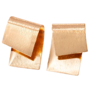 Pendientes de cobre puro de diseño geométrico indio y chino a precio económico, modernos y cómodos para usar todo el día. - Product Image 3