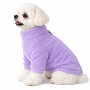 Lilac <b>Dog</b> Fleece Regular Soft Warm Pet Pullover Cozy Winter Fleece <b>Jacket</b> for Small Medium <b>Dogs</b> Stylish Daily Wear - Product Image 3