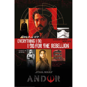 Modern Style Star Wars Andor <b>Poster</b> "Everything I Do I Do for The" Wall Art Paper Material - Product Image 1