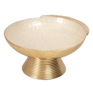 Vantage-Cuenco de diseño moderno de fundición de aluminio para vajilla, cuenco de bambú de diseño único con base decorativa, cuenco de pedestal - Product Image 4