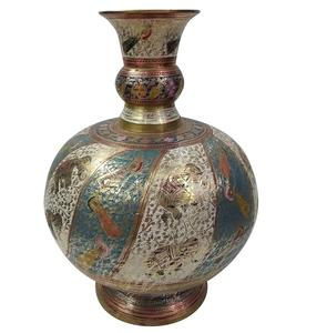 แจกันดอกไม้ทองเหลืองดีไซน์พิเศษคุณภาพสูงสำหรับตกแต่งบ้าน แจกันดอกไม้โลหะขายดีที่สุด ของตกแต่งบ้าน - Product Image 2