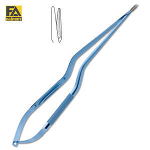 MICRO PORTE-AIGUILLES (avec poignée ronde à baïonnette) Pince porte-aiguille chirurgicale à mâchoires droites et à revêtement Micro TC - Product Image 2