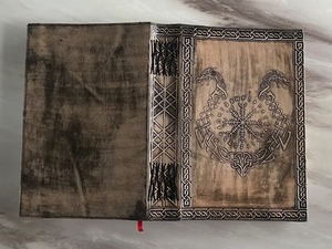 สมุดบันทึกหนังลายมังกรไวกิ้งขนาดใหญ่พิเศษ 400 หน้าสีขาว สำหรับ DND - Product Image 3