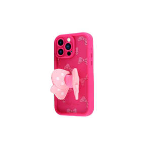 Coque de téléphone en silicone rose foncé Netzy pour iPhone 14 Pro, protection anti-traces de doigts, protection de l'appareil photo, design figurine, compatible Motorola - Product Image 5
