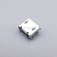 Connecteur Micro USB 5 broches femelle 5.9 SMT (technologie de montage en surface) à bord roulé pour port de charge USB