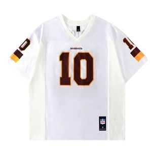Maillot de football rétro respirant 100% polyester à manches courtes, personnalisé avec nom et numéro d'équipe, impression par sublimation, logo personnalisé - Product Image 1