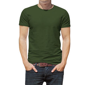 Pull à col rond personnalisé en polyester/coton pour homme, style vintage, manches courtes, pull uni à imprimer, t-shirt coupe ample, hip hop - Product Image 5