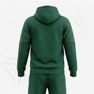 Ensemble de survêtement pour homme en gros, respirant, séchage rapide, 100% coton, logo personnalisé, vêtements de sport de gym, jogging deux pièces, couleur personnalisée - Product Image 2