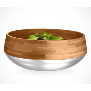 Best Sale Prices Decorative Brown Color Round Wooden And Metal Serving <b>Bowl</b> for Kitchenware Tabletop <b>Dessert</b> Serving <b>Bowls</b> - Product Image 1