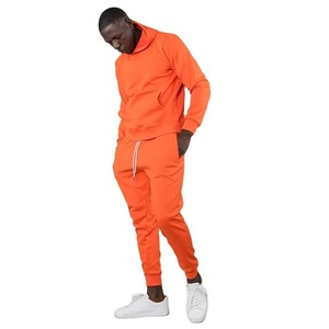 Unisex Custom Stacked Pants <b>Sweatpants</b> Hoodie Set <b>Flared</b> Tracksuit with Windbreaker for Men 100% Cotton Solid Pattern for Winter - Product Image 1