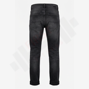 2025 Autumn New Men's Fashionable Double Stereo Pocket <b>Button</b> <b>Jeans</b> Washable Retro Wash Casual <b>Jeans</b> Wholesale Custom - Product Image 2