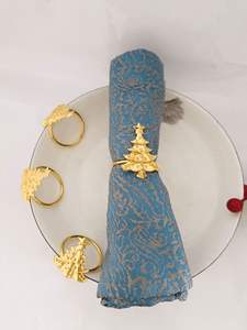 Anillo para Servilletas de Aluminio con Acabado Glamoroso de Fabricante Confiable, Adorno Decorativo para Mesa en Ocasiones Festivas - Product Image 2