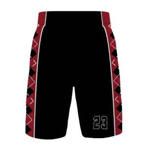 Short de basket-ball personnalisé OEM impression par sublimation avec tissu en maille respirante à séchage rapide logo complet et conception de couleur - Product Image 1