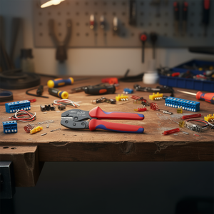 Alicates de Crimpado Knipex PreciForce para Conectores de Crimpado Sin Aislamiento, Cumplen con las Normas DIN 46267 para el Crimpado de Cables - Product Image 3