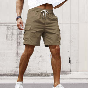 Shorts de jogging pour hommes, style streetwear, non tissés, écologiques, séchage rapide, respirants, confortables, avec poches, 100% polyester, toutes saisons - Product Image 4
