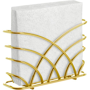 Simple Stylish Triangle Shape Napkin Holder Set of 2 Gold Silver Napkin Stand for <b>Wedding</b> Parties Table Decor <b>Tissue</b> Holder - Product Image 3