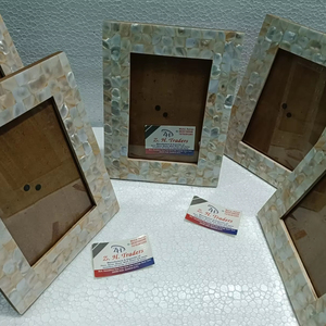 Cadre photo en MDF personnalisé de luxe en nacre d'Inde, prix de gros, haute qualité avec options de forme, de couleur et de taille personnalisées - Product Image 1