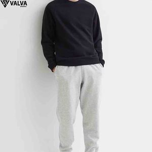 Sweatshirts à manches longues pour hommes lourds 100% polaire de coton avec sweatshirts en coton mélangé d'hiver brodés personnalisés. - Product Image 5