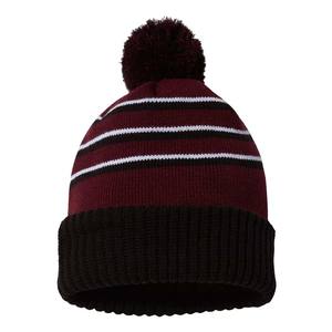 Productos de Venta caliente Gorros con pompón de invierno Gorros unisex Parche bordado Gorros negros Gorros - Product Image 2