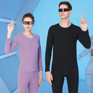 Wholesale Winter Heated Thermal Underwear Mens Long Johns Underwear For Women And Men OEM Spandex Couples Suit