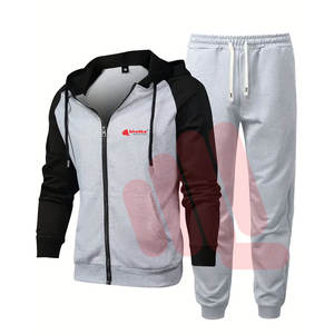 Precios al por mayor Nuevo diseño Chándales de moda para hombre Liso 100% Algodón Transpirable Slim Fit Ropa deportiva Chándales - Product Image 1